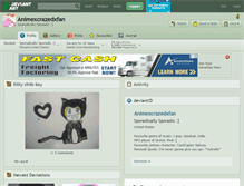 Tablet Screenshot of animexcrazedxfan.deviantart.com