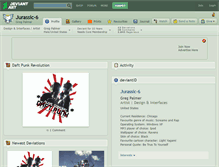 Tablet Screenshot of jurassic-6.deviantart.com