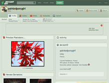 Tablet Screenshot of paintedponygirl.deviantart.com