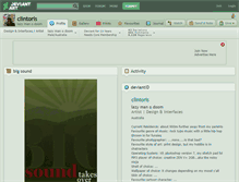 Tablet Screenshot of clintoris.deviantart.com