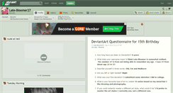 Desktop Screenshot of late-bloomer27.deviantart.com