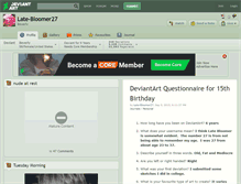 Tablet Screenshot of late-bloomer27.deviantart.com