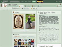 Tablet Screenshot of lolita-lovers.deviantart.com