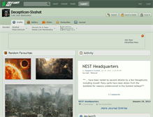 Tablet Screenshot of decepticon-sixshot.deviantart.com