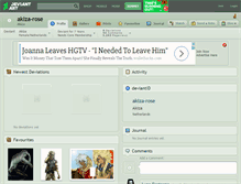 Tablet Screenshot of akiza-rose.deviantart.com