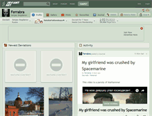 Tablet Screenshot of ferrabra.deviantart.com