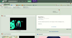 Desktop Screenshot of mikuxwolf.deviantart.com