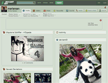 Tablet Screenshot of mariansan.deviantart.com