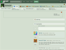 Tablet Screenshot of konsumer.deviantart.com