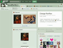 Tablet Screenshot of kawaiipawpaw.deviantart.com