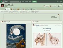 Tablet Screenshot of kuroshideath.deviantart.com