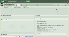 Desktop Screenshot of blueeyespurpleeyes.deviantart.com