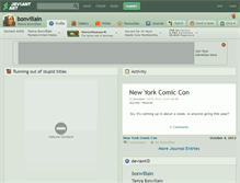 Tablet Screenshot of bonvillain.deviantart.com