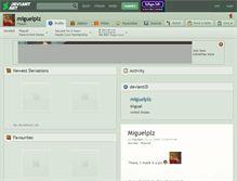 Tablet Screenshot of miguelplz.deviantart.com