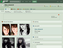 Tablet Screenshot of little-elle6630.deviantart.com