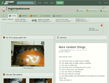 Tablet Screenshot of imgonnaeatamoose.deviantart.com