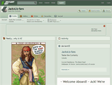 Tablet Screenshot of jackxliz-fans.deviantart.com