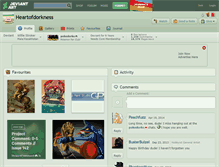 Tablet Screenshot of heartofdorkness.deviantart.com