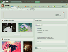 Tablet Screenshot of mayoo.deviantart.com