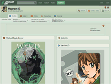 Tablet Screenshot of magnam13.deviantart.com