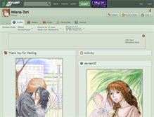 Tablet Screenshot of milena-tori.deviantart.com