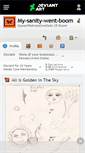 Mobile Screenshot of my-sanity-went-boom.deviantart.com