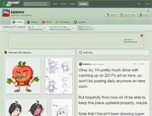 Tablet Screenshot of kaialone.deviantart.com
