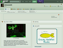 Tablet Screenshot of mishaelamk.deviantart.com