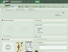 Tablet Screenshot of gogolar.deviantart.com
