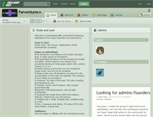 Tablet Screenshot of fanventures.deviantart.com