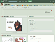 Tablet Screenshot of lionbreed.deviantart.com