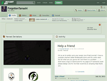 Tablet Screenshot of forgottentamashi.deviantart.com