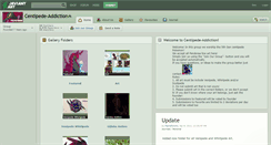 Desktop Screenshot of centipede-addiction.deviantart.com