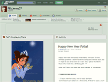 Tablet Screenshot of feujenny07.deviantart.com
