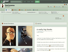 Tablet Screenshot of daracazamea.deviantart.com