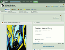 Tablet Screenshot of define-fantasy.deviantart.com