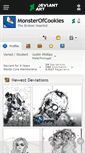 Mobile Screenshot of monsterofcookies.deviantart.com