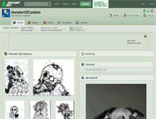 Tablet Screenshot of monsterofcookies.deviantart.com
