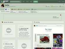 Tablet Screenshot of gadrac.deviantart.com