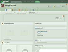 Tablet Screenshot of jenny80802000.deviantart.com
