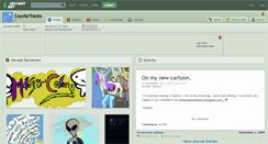 Desktop Screenshot of coyotetracks.deviantart.com