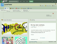 Tablet Screenshot of coyotetracks.deviantart.com