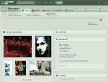 Tablet Screenshot of lily-snape.deviantart.com