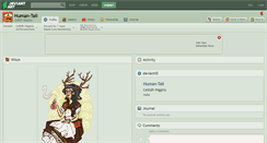 Desktop Screenshot of human-tail.deviantart.com