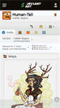 Mobile Screenshot of human-tail.deviantart.com