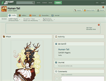 Tablet Screenshot of human-tail.deviantart.com