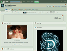 Tablet Screenshot of devignelements.deviantart.com