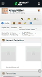 Mobile Screenshot of krispykitten.deviantart.com
