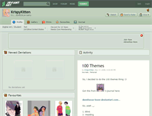 Tablet Screenshot of krispykitten.deviantart.com