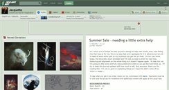 Desktop Screenshot of jacquotte.deviantart.com